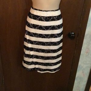 Striped Pencil Skirt